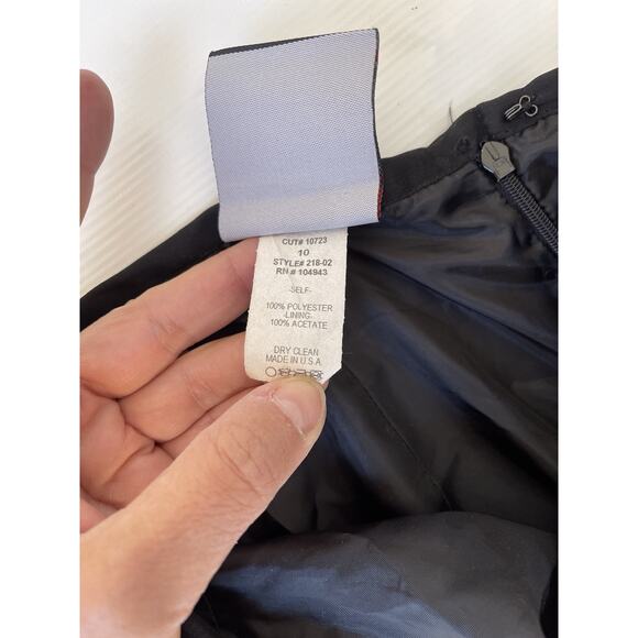 VERONIQUE YOUNG For W Women's Black Layered Asymmetrical Skirt Vtg USA Sz 10 - Picture 3 of 6